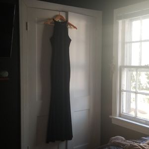 Girl in the Mirror Black Beaded Maxi Dress